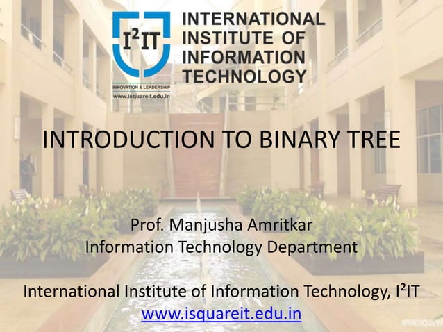 Introduction to Binary Tree | PPTX