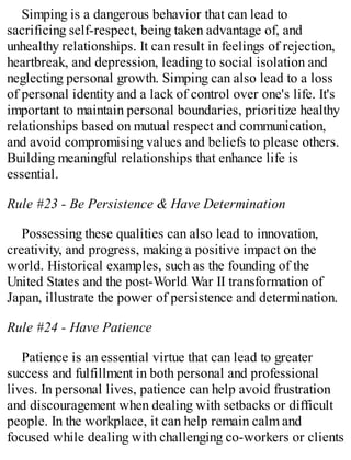 MANLINESS GUIDELINE: 28 Rules to Unlock your Masculine Traits | PDF