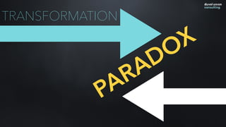PARADOX
TRANSFORMATION
 