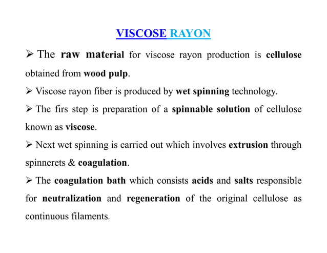 Man made fiber formation and regenerated fibers | PDF