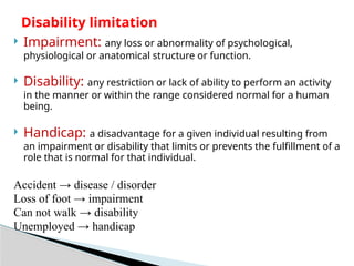 Function Impaired Man & Medicine power point presentation for the first year MBBS ...