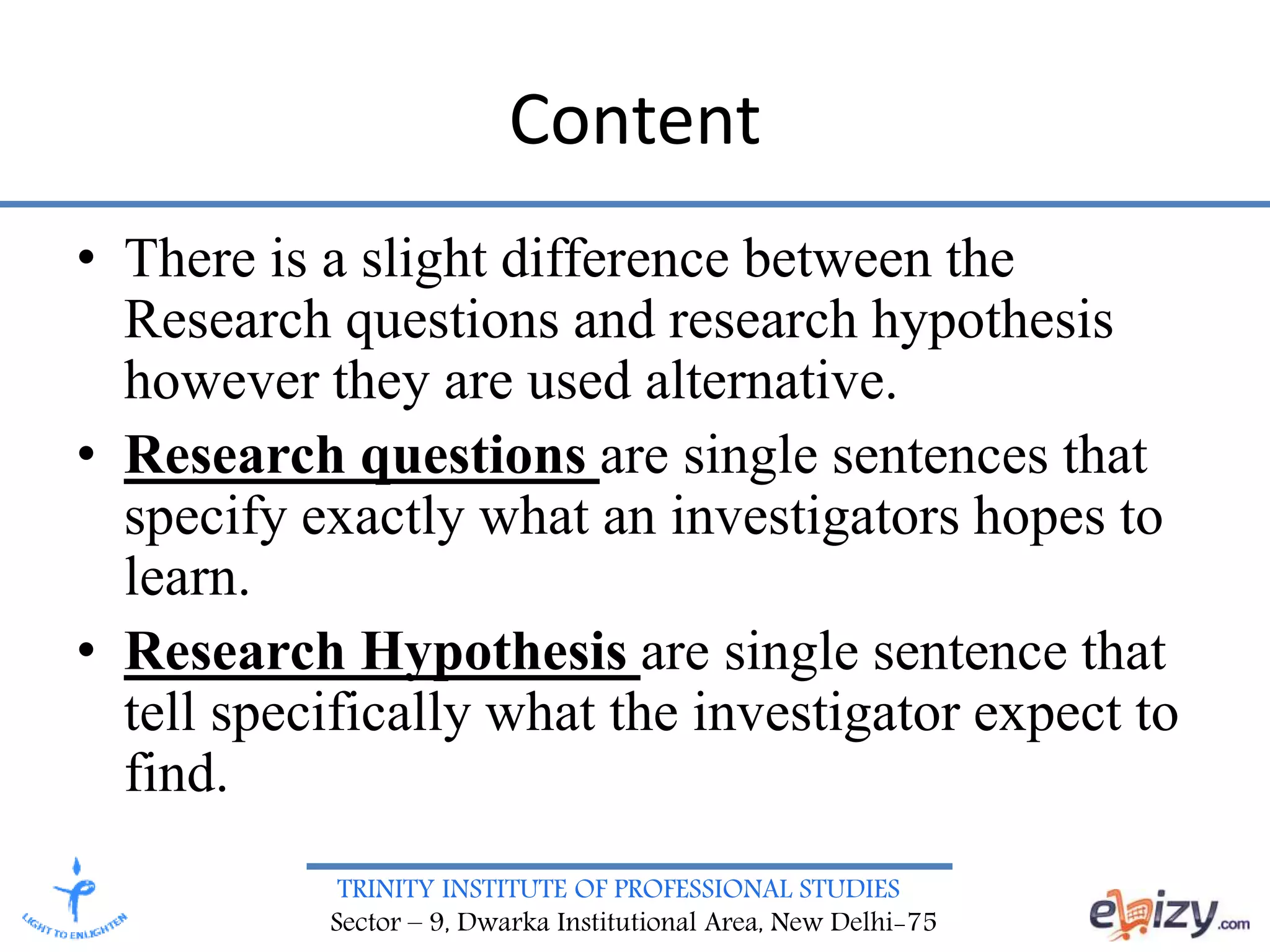Media Research - Research Hypothesis | PPTX