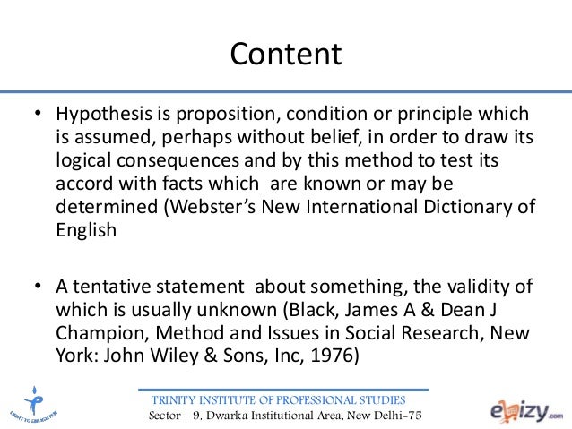 example of hypothesis about social media