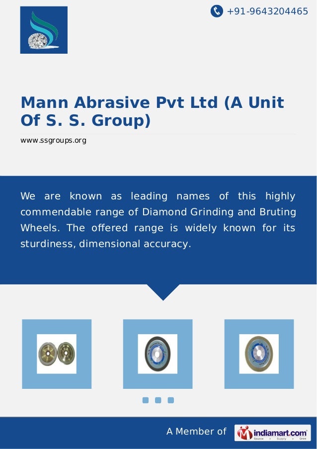 Diamond Scaife by Mann Abrasive Pvt Ltd