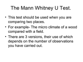Mann Whitney U Test And Chi Squared | PPT