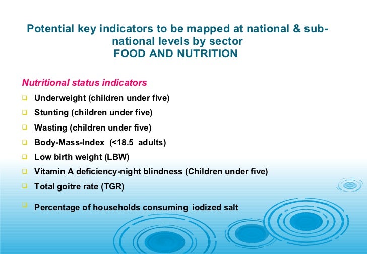 Indicators Of Nutritional Status Effective Health