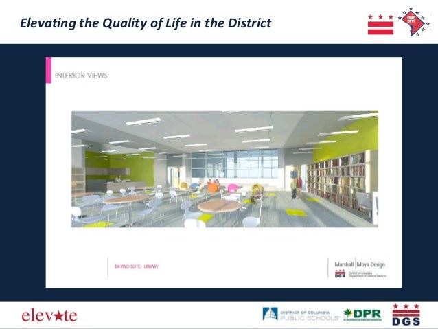 Elevating the Quality of Life in the District 
Elevating the Quality of Life in the District  