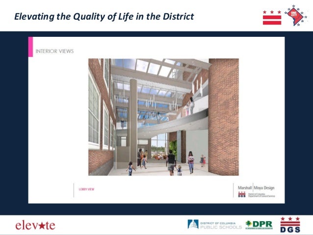 Elevating the Quality of Life in the District 
Elevating the Quality of Life in the District  