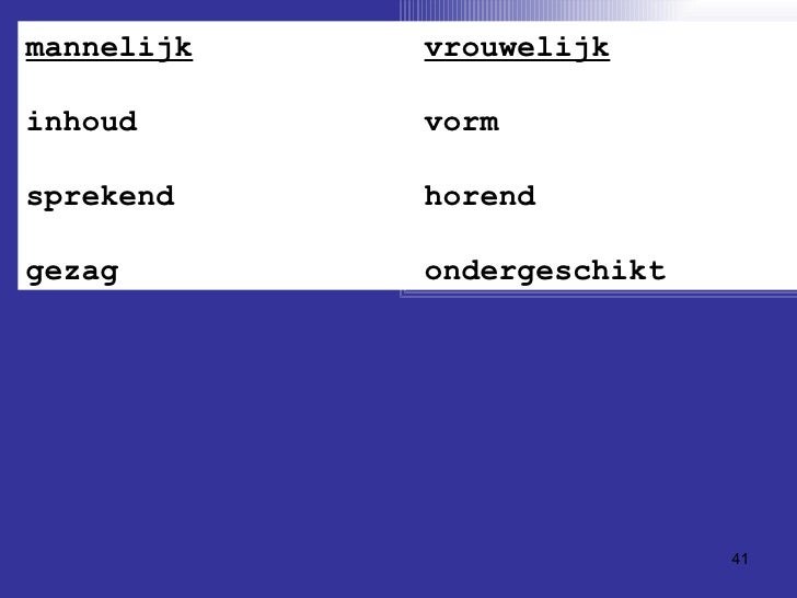 mannelijk en vrouwelijk