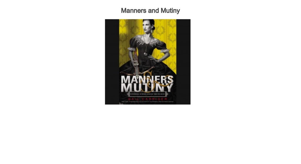 manners and mutiny 8novels