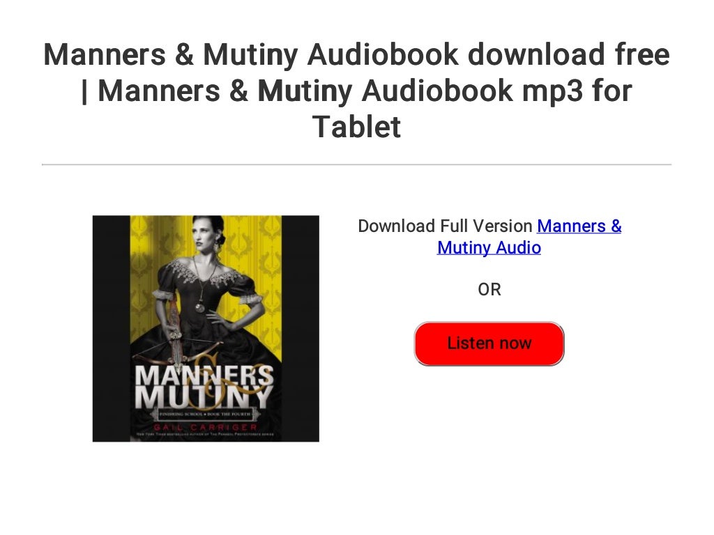 manners and mutiny 8novels