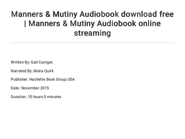 manners and mutiny read online