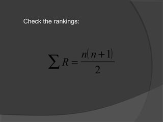 Mann Whitney U test | PPT