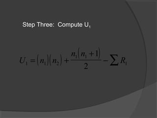 Mann Whitney U test | PPT