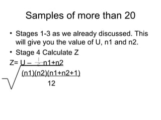 Mann Whitney U Test And Chi Squared | PPT
