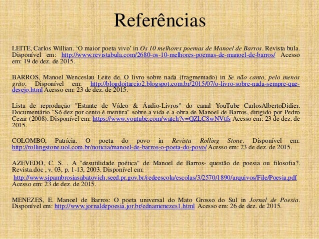 Poesia manoel de barros pdf to excel