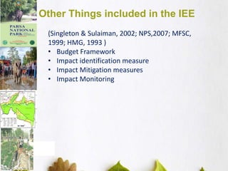 Environment Assessment of Bufferzone Management Plan | PPTX