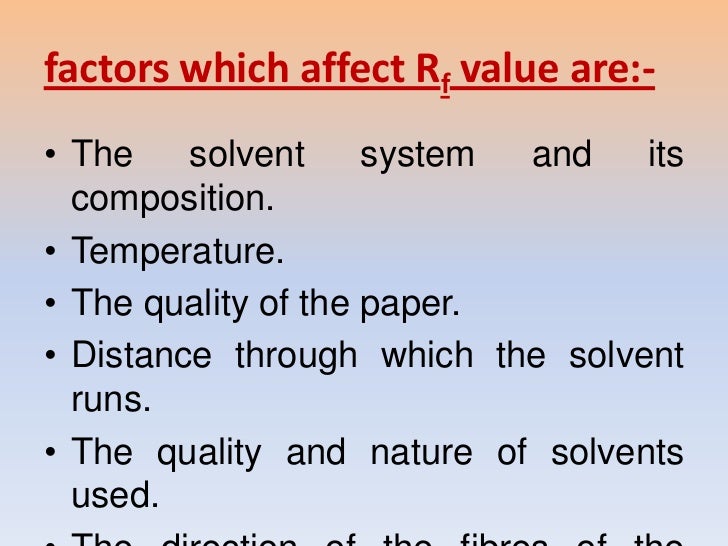 Presentation on principle of paper chromatography and Rf Value