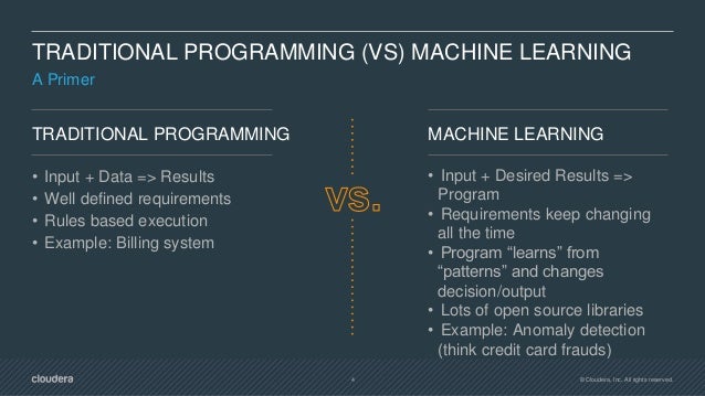 machine learning program example