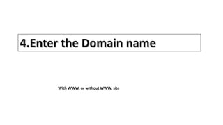 With WWW. or without WWW. site
 