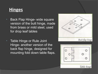 Rule-Joint Hinges
