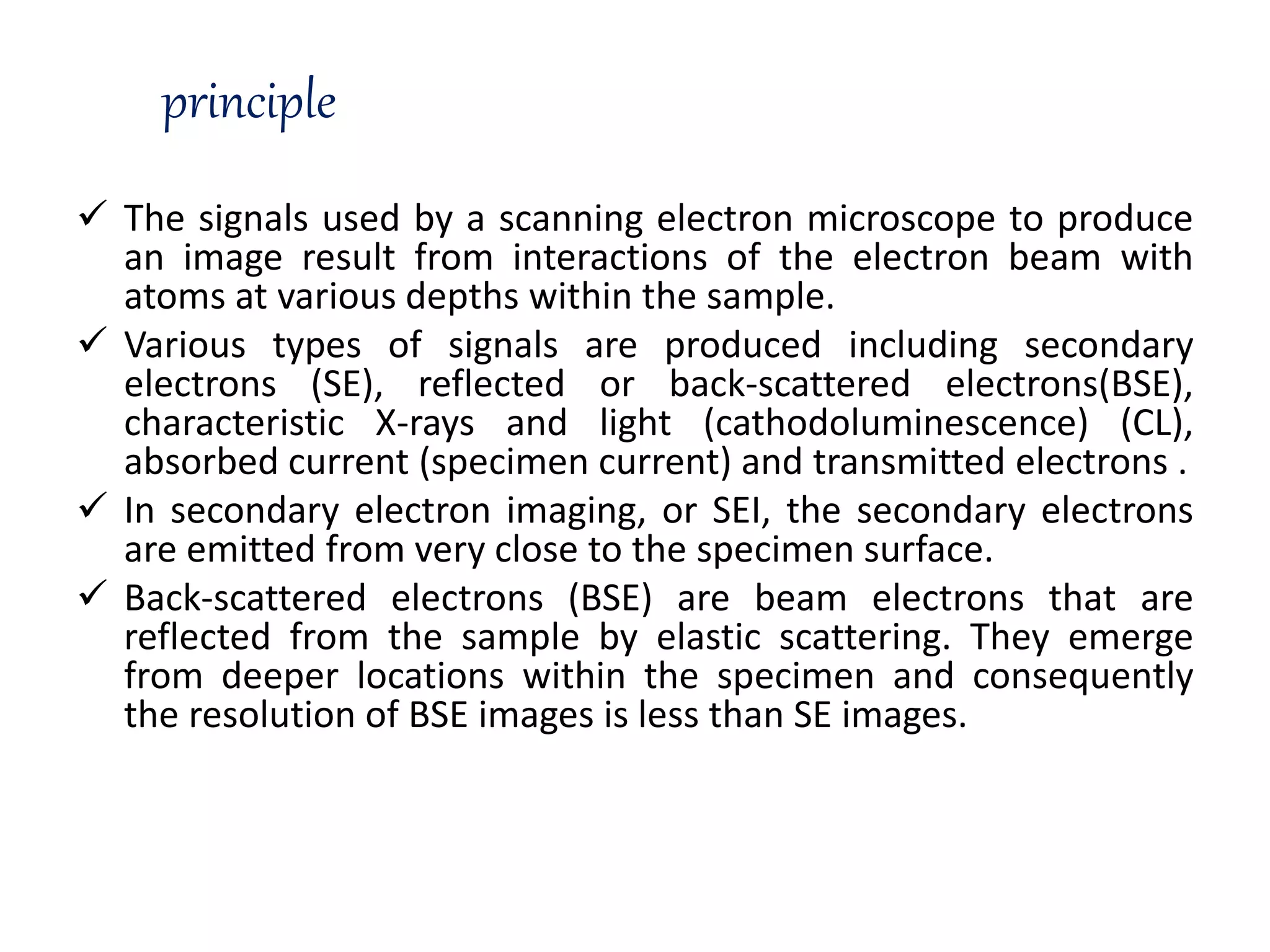 Scanning Electron Microscope (SEM) | PPTX