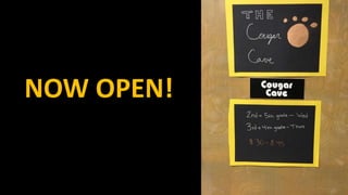 NOW OPEN!
 