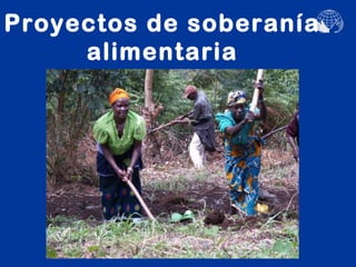 Proyectos de soberanía
     alimentaria
 
