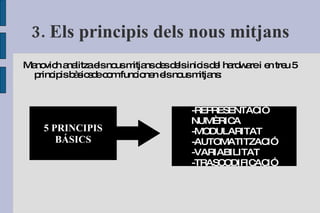 La  COMPUTACIÓ  i els  MITJANS  han portat una carrera paral.lela durant més d'un segle. Han  EVOLUCIONAT  fins arribat a un punt on s'han fusionat per donar pas als  NOUS MITJANS : COMPUTACIÓ MITJANS NOUS MITJANS 1. Què son els nous mitjans? 