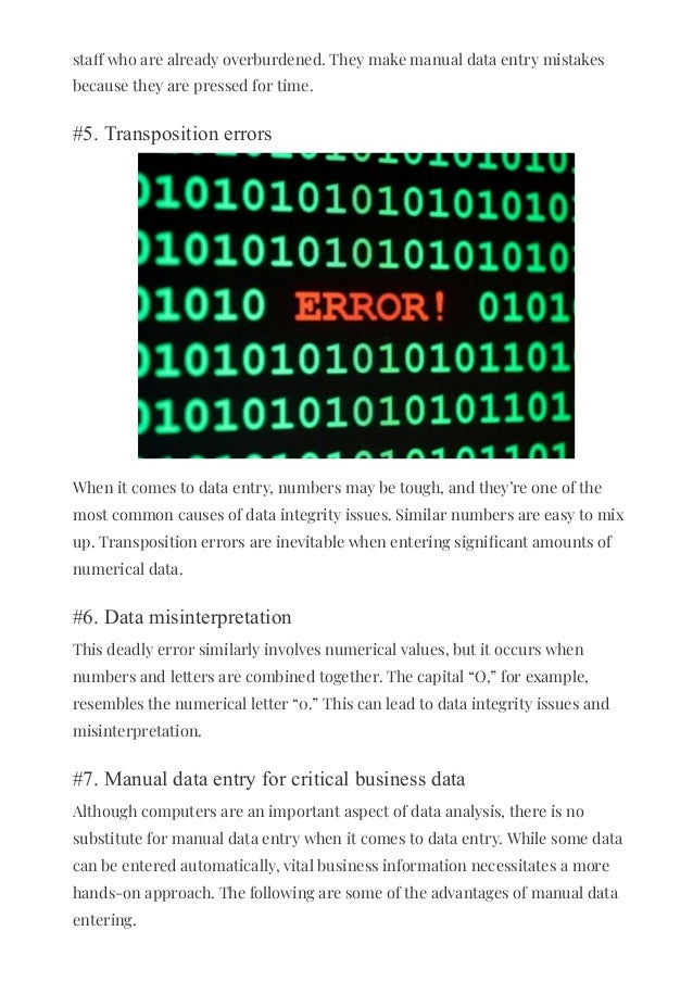 Data Entry Operator Benefits: What is their need in modern businesses ...