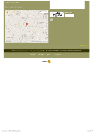 Manpower Outsourcing - ZC Kings Manpower and Janitorial Services | PDF