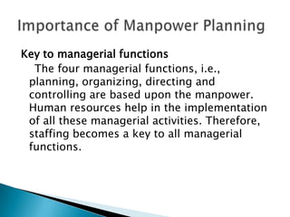 Man power planning