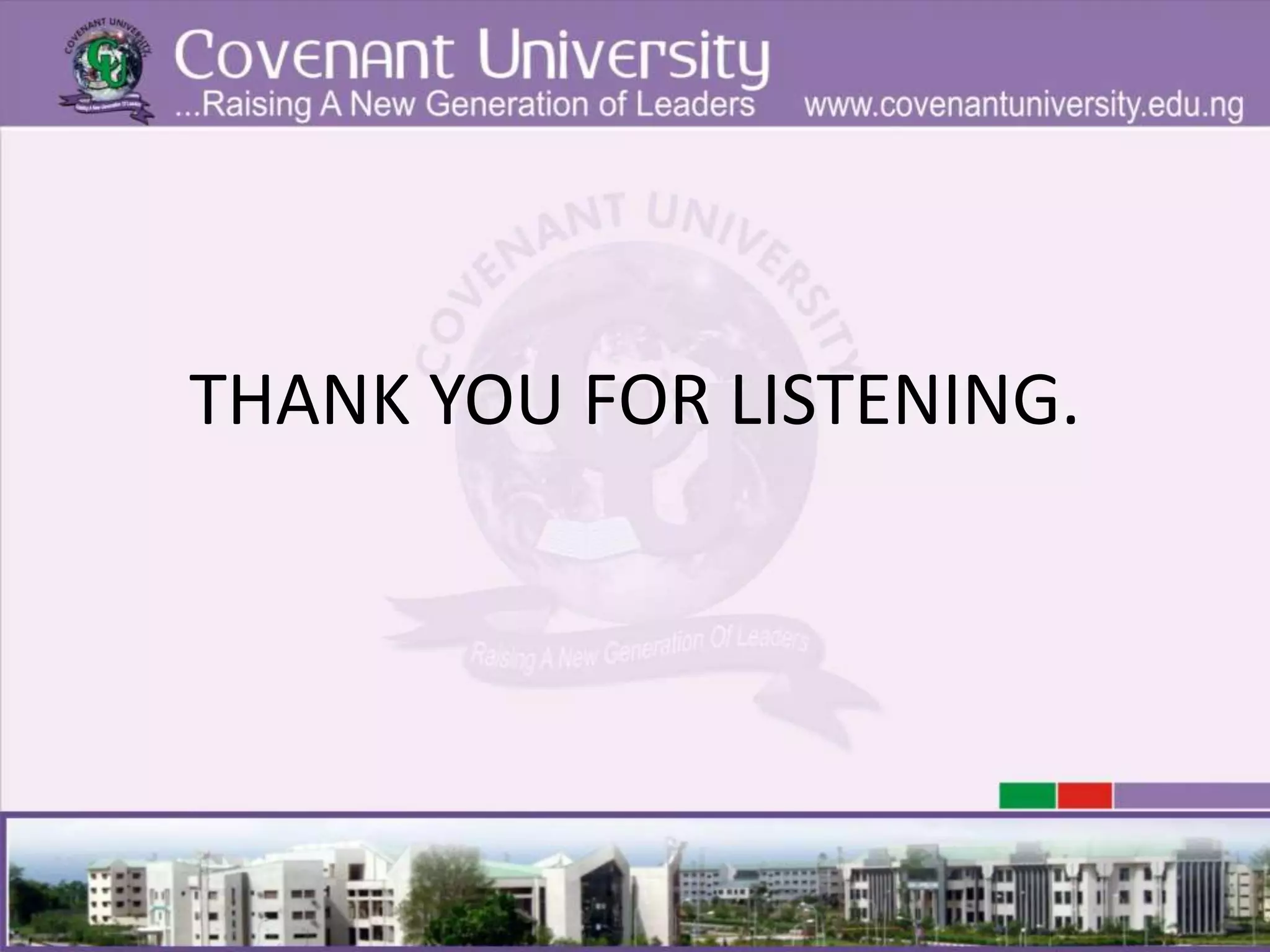 THANK YOU FOR LISTENING.
 