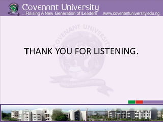 THANK YOU FOR LISTENING.
 