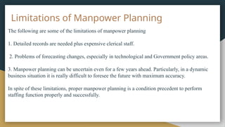 Manpower Problem MANPOWER PLANNING PPTX FOR HRM SPECIALIZATION STUDENTS. | PPTX