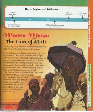 Mansa musa the lion of mali