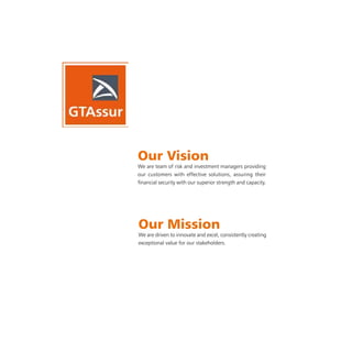 Our Vision
We are team of risk and investment managers providing
our customers with effective solutions, assuring their
fi...