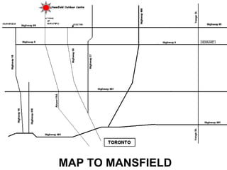 MAP TO MANSFIELD
 