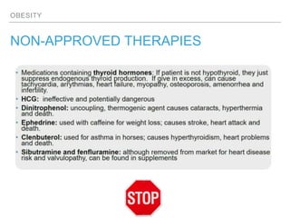 OBESITY
NON-APPROVED THERAPIES
 