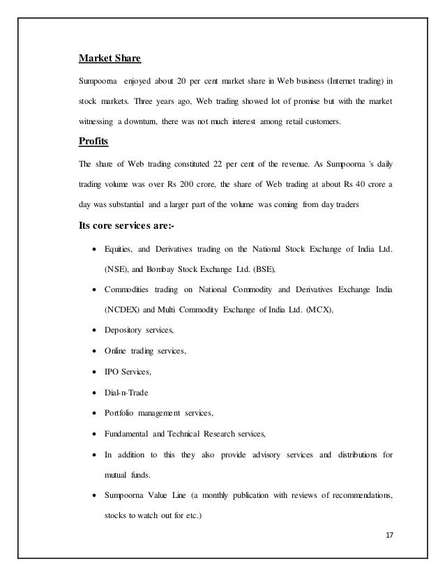 Research papers on online share trading