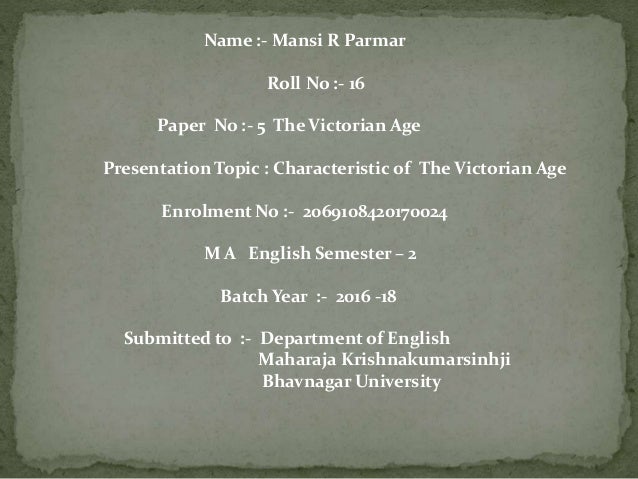 Victorian Era Essay | Bartleby