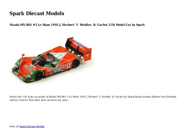 spark diecast models