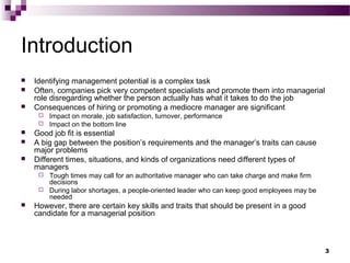 Management Style and Skills Test | PPT