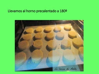 Llevamos al horno precalentado a 180º
 
