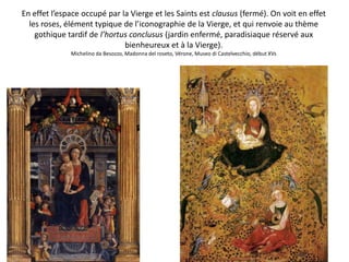 D’autre part, une distance est revendiqué à l’espace sacré par rapport à l’espace profane. En effet, les guirlandes, qui marque la limite entre ces deux espaces