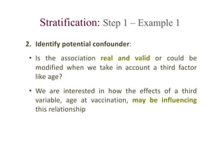 Mantel Haenszel methods in epidemiology (Stratification) | PDF