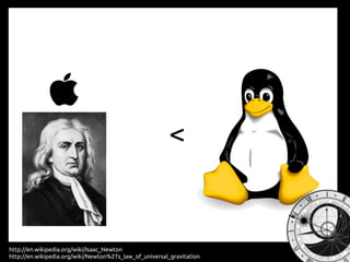 http://en.wikipedia.org/wiki/Isaac_Newton
http://en.wikipedia.org/wiki/Newton%27s_law_of_universal_gravitation
<
 
