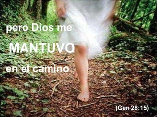 pero Dios me MANTUVO   en el camino (Gen 28:15)   