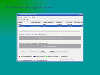 A continuación se cargará el proceso : 