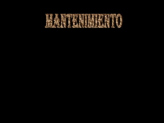 La necesidad de organizar adecuadamente el servicio de
mantenimiento con la introducción de programas de
mantenimiento preventivo y el control del mantenimiento
correctivo hace ya varias décadas en base, fundamentalmente,
al objetivo de optimizar la disponibilidad de los equipos
productores.
Posteriormente, la necesidad de minimizar los costos propios de
mantenimiento acentúa esta necesidad de organización mediante
la introducción de controles adecuados de costos.
Más recientemente, la exigencia a que la industria está sometida
de optimizar todos sus aspectos, tanto de costos, como de
calidad, como de cambio rápido de producto, conduce a la
necesidad de analizar de forma sistemática las mejoras que
pueden ser introducidas en la gestión, tanto técnica como
económica del mantenimiento. Es la filosofía de la tero
tecnología. Todo ello ha llevado a la necesidad de manejar desde
el mantenimiento una gran cantidad de información.
 